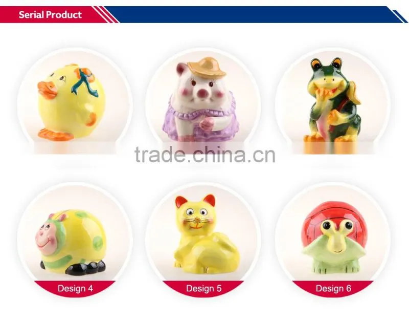 Newest tiger shape fashional style piggy bank ceramic coin bank