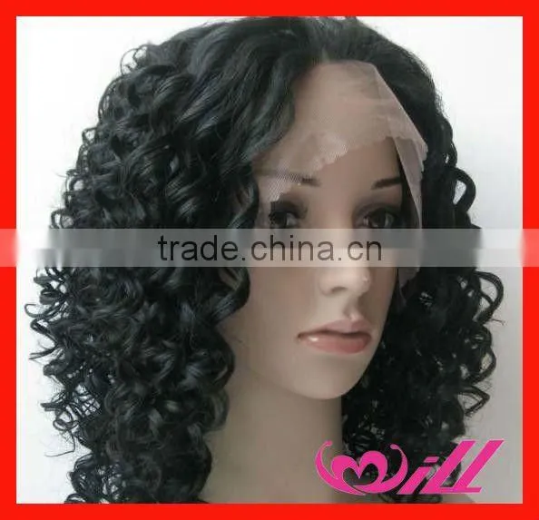 Silk Top Full Lace Wigs Synthetic Hair Wig Full Lace Wigs wholesale synthetic fiber wig 22" curly