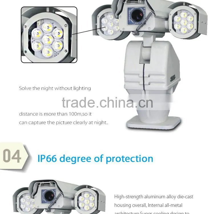Outdoor HD 1080p 360 Night Vision Infrared Waterproof 30x Optical Zoom PTZ IP Camera