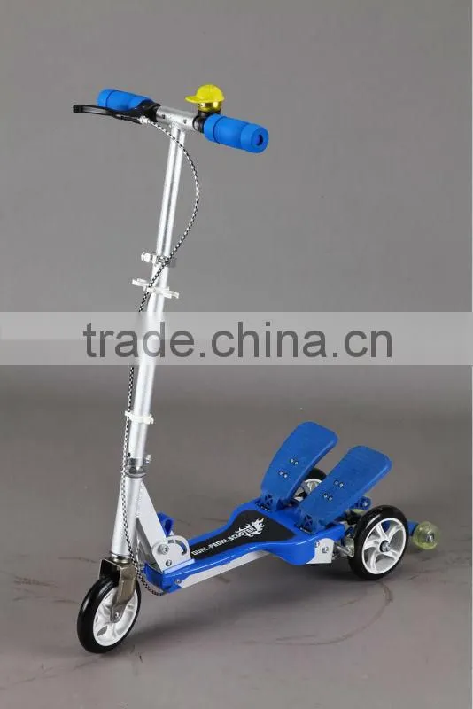 Kick scooter, two feet press pedal scooter
