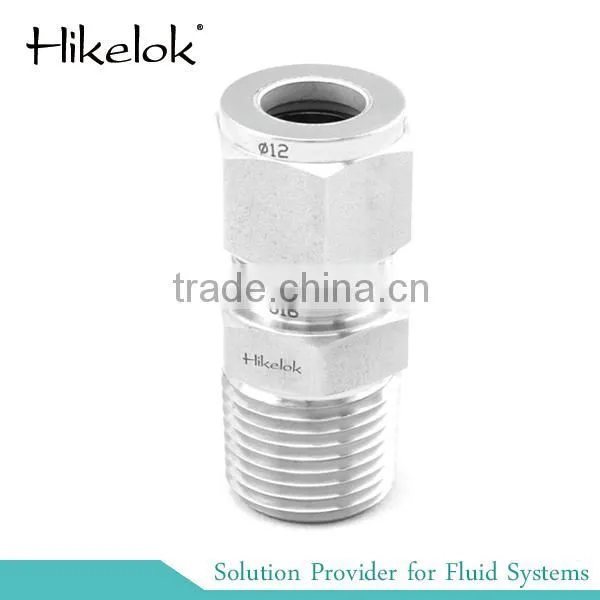 straight union 316 ss male thread tube fittings