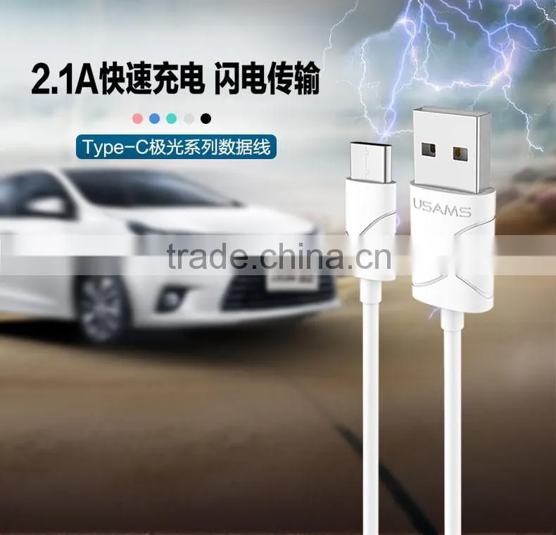 Original USAMS U-gee Series USB Type-C Data Sync Charging Cable For Nokia N1 / LeTV / Macbook / Pro Type-C