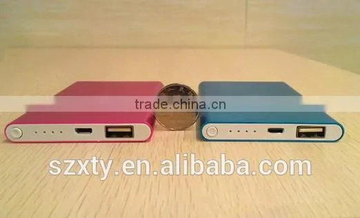 2015 china supplier portable powerbank 4000mah ultra slim power bank