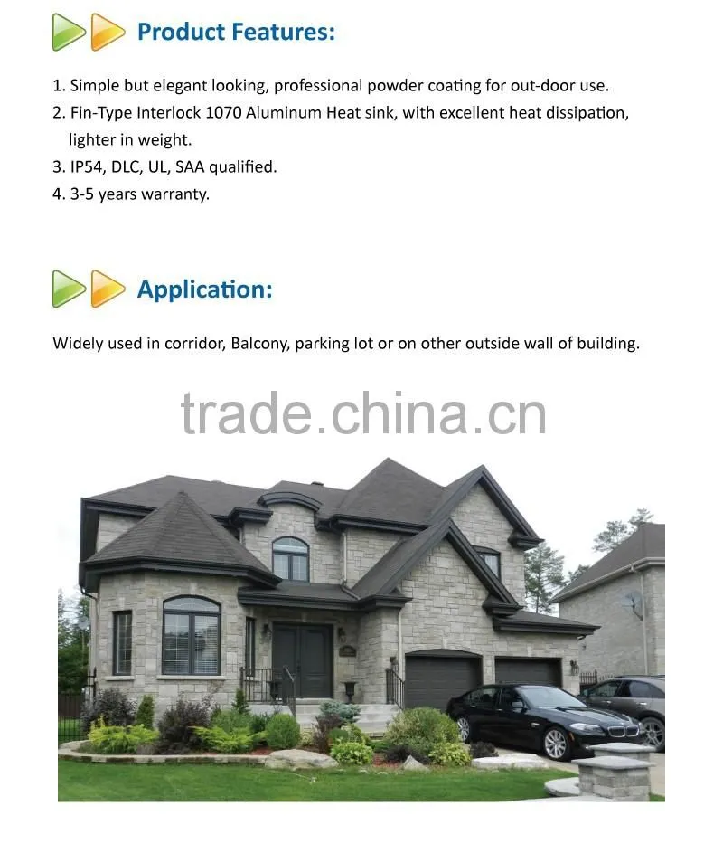 2016 Newest UL approved outdoor lighting 60W LED Wall Pack Light