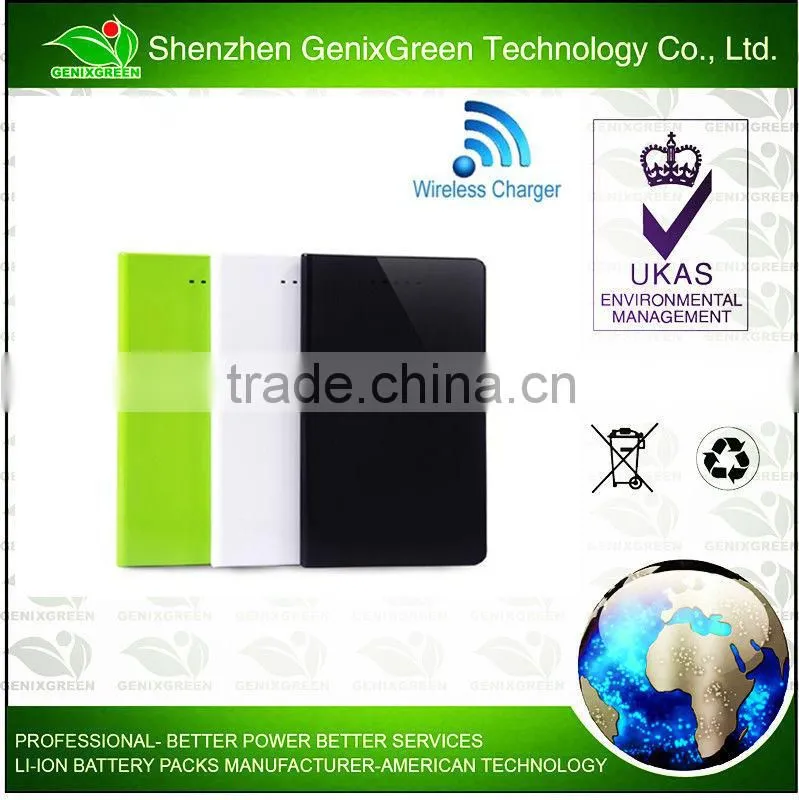 Christmas gift 4000mah qi wireless phone charger for all devices