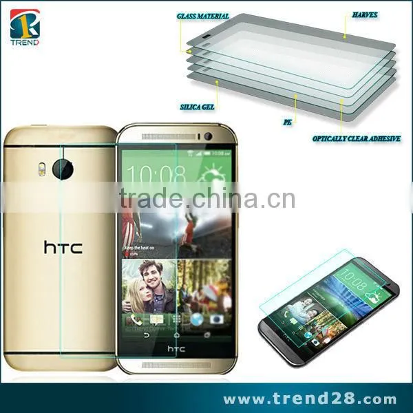 9H 2.5D 0.3mm tempered glass screen protector for HTC ONE M9