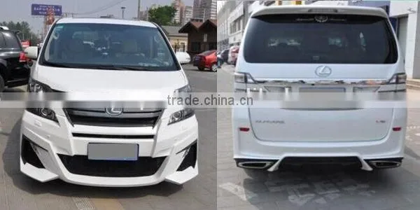 Vellfire W-style body kits fit for Alphard style making like Vellfire W-style body kits FRP material