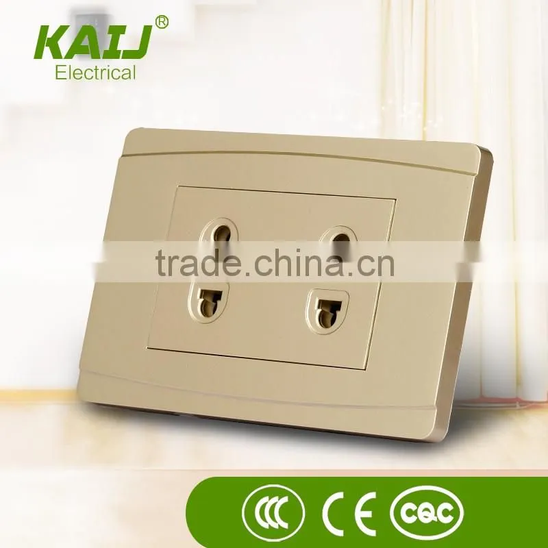 wall mount 15A 300V power electrical double pin switch socket