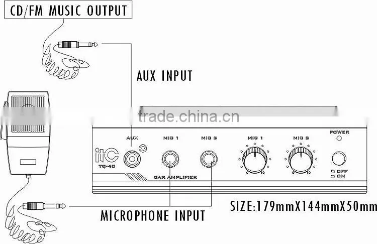 Professional audio Mini Car Amplifier