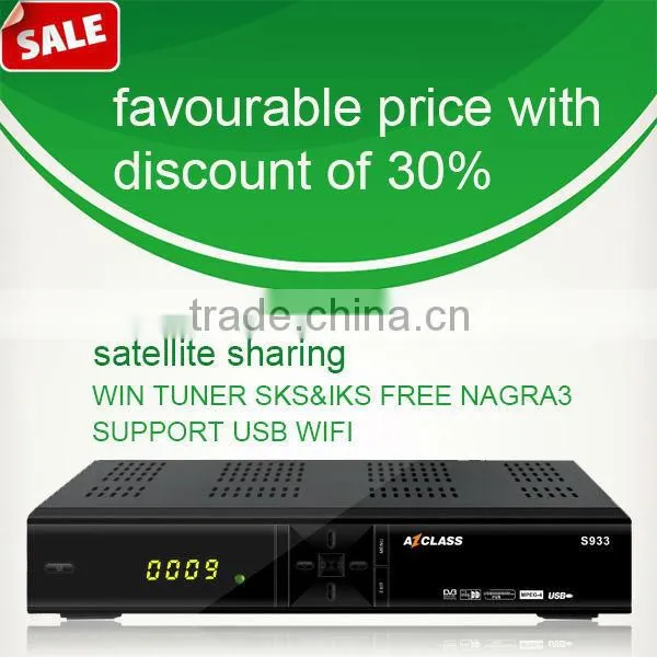 HD AZCLASS S933 set top box satellite digital tv receiver for internet TV