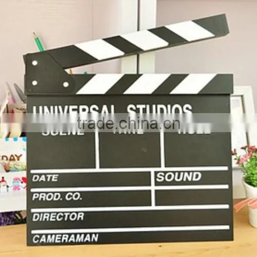 Acrylic film movie clapper board slate ,studio clapboard