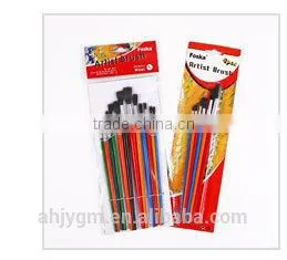 White Box/Opp bag/Blister card Packing Wooden Handle Wool Hair Artist Brush/oil painting brush/artist brush set
