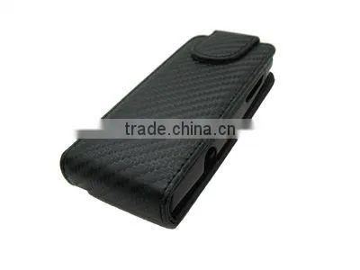 Leather Case with hard Holder for sony ericsson J10(Elm)