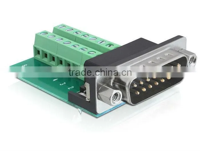 DB9 terminal block female connector pitch 5.0mm