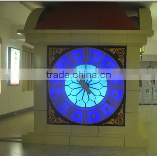 Aluminum plate face tower clock