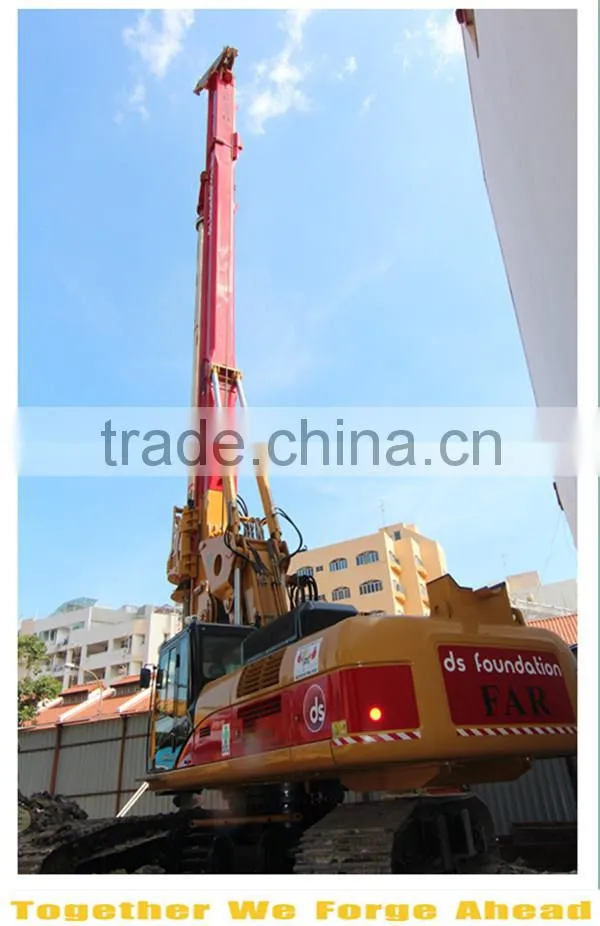 TOP Crawler type excavator piling Machine FAR75 telescopic hydraulic rotary drilling rig