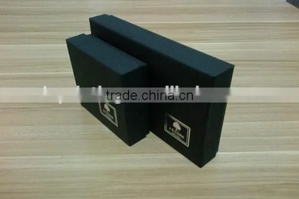 custom soft touch film lid and bottom gift packaging box