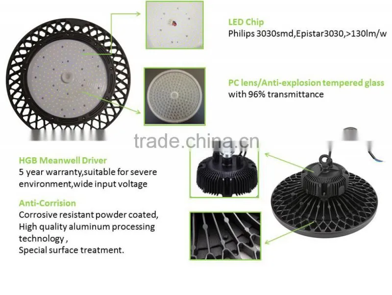 New ETL DLC high bay light competitive price led warehouse lighting fixtures