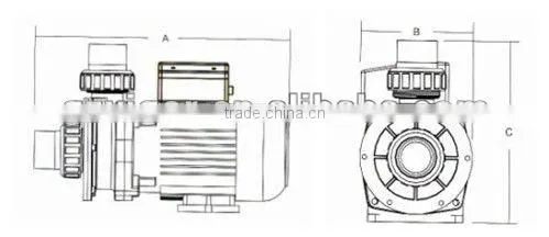 Excellent plastic 220V vacuum pump (ST series)/durable pool pump with CE certificate
