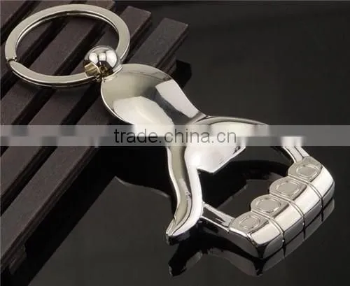 Bulk cheap factory price silver keychain bottle opener