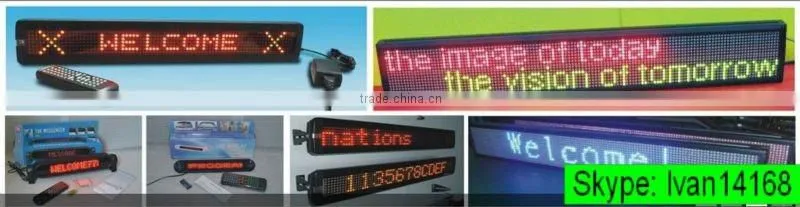 Sinoela led scrolling message name badge, led name badge with cover, rechargeable led name badge