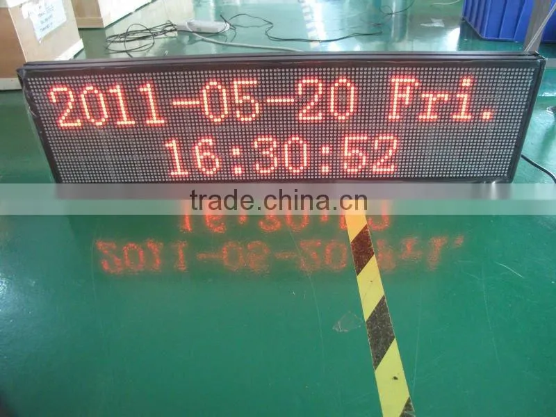 outdoor P10mm led message display board, digital led electronic program panel sign