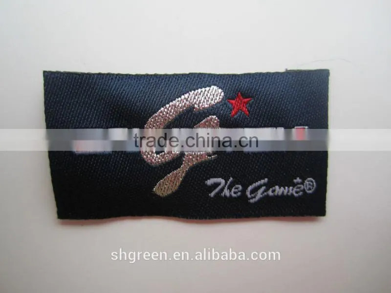 custom flag design woven patch with sewing lines