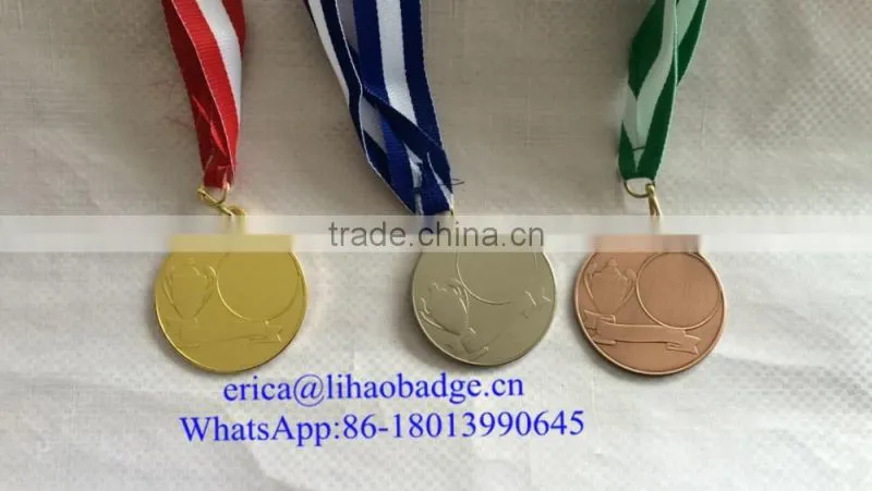 Factory direct sale gold award medal , Custom cheap metal sport medal