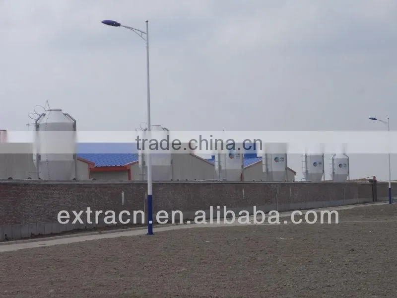 Flat and hopper bottom poultry feed silo