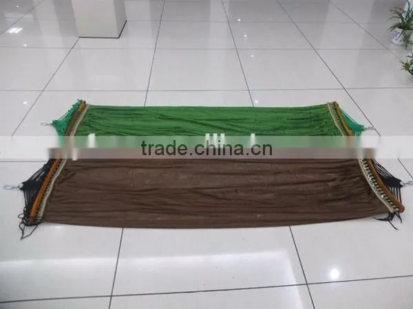 Large single hammock with portable folding stand and OEM mesh color