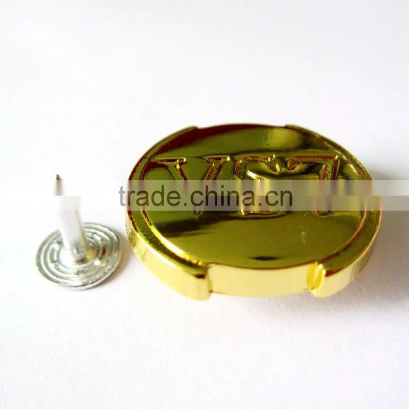 bright gold color button