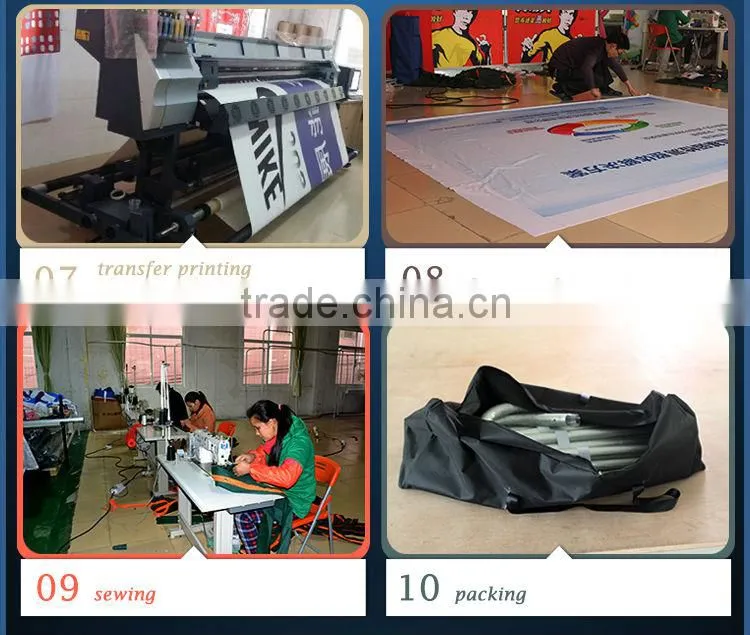screw cap Korea X banner display with factory price