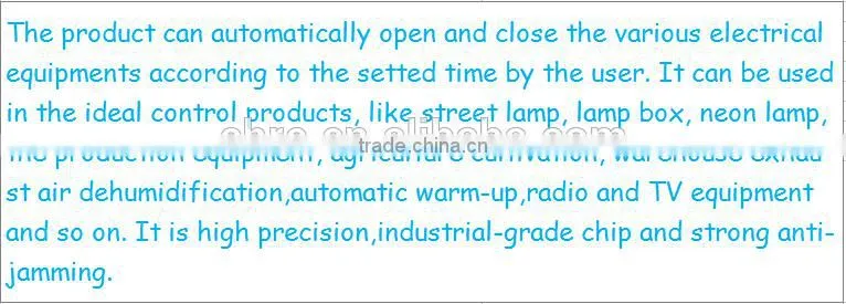 LCD 25A 250VAC timer digital Switch KG316T with Battery