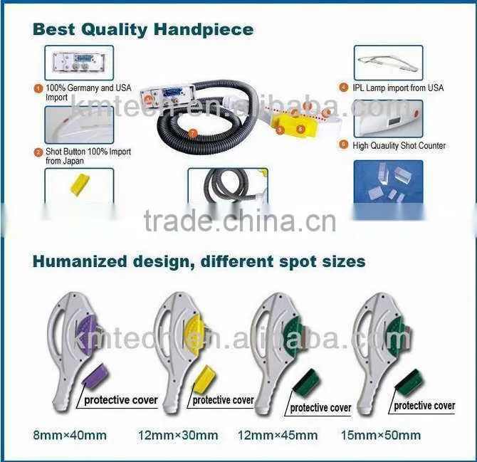 2016 New IPL Nd Yag Laser/SHR laser hair removal tattoo removal 2 in 1 beauty machine