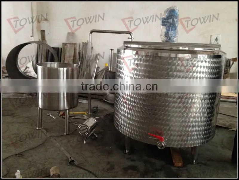 SS304 fermentor tank with pump and storage tank