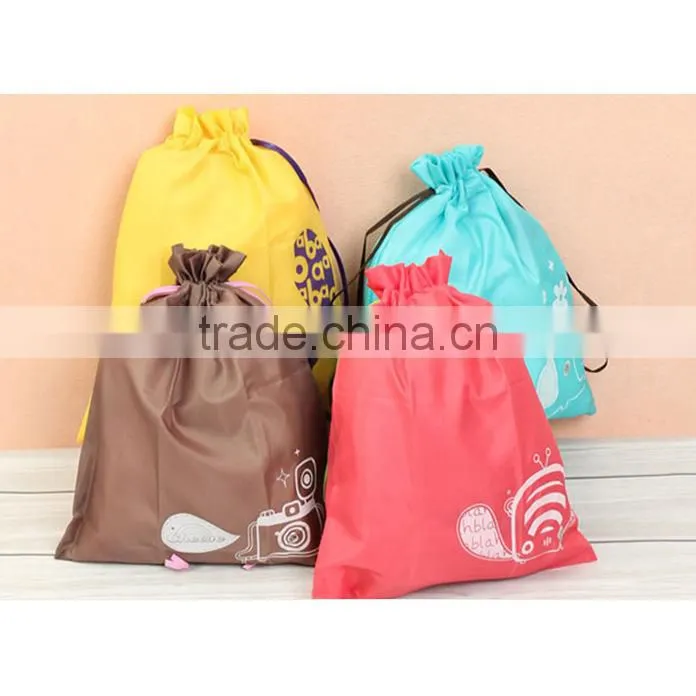 Cute Printing Nylon Waterproof Cosmetics Drawstring Bag, travel Storage Bag (BYSYX5271)