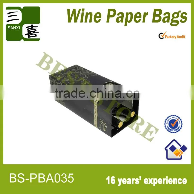 Mini wine bottle paper bags