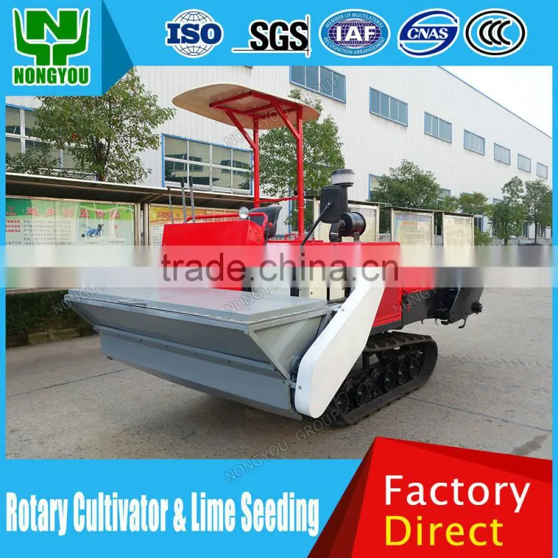 Best Price Power Rotary Tiller Rotary Cultivator Factory Diesel Crawler Track Rotary Cultivator Lime Fertilizer Spreader 2FG-180