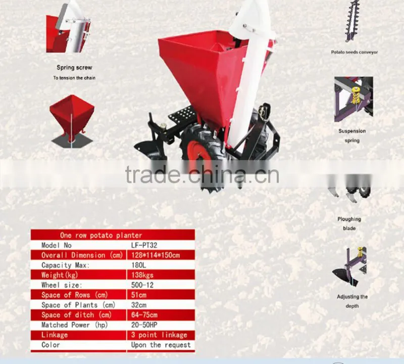 1 row Hot sale Potato Planter with cheap price