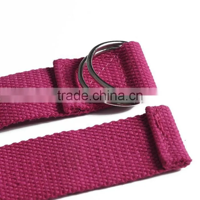 yoga stretch belts Training Strap Belt With Metal D-Ring