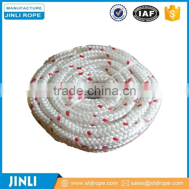 white nylon Braided rope fishing rope with nylon fender line