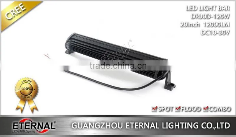 120W 22" 4x4 racing vehicles excavator forklift mining trucks crane bull dozer industrial equipments driving led light bar
