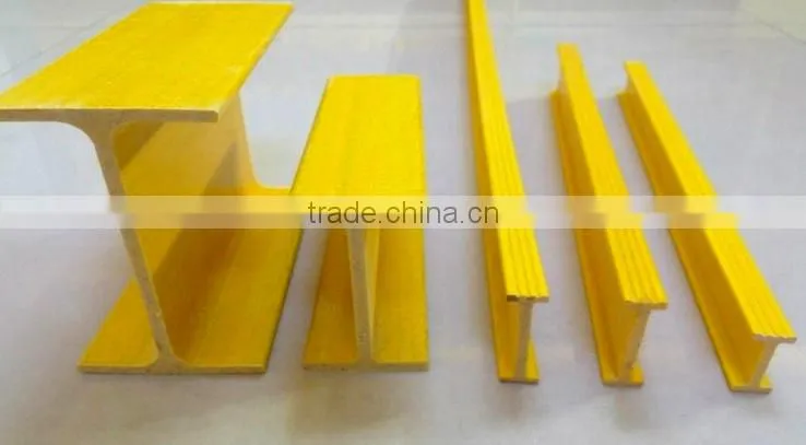 High strength and corrosion resistance frp i beam,fiberglass h beam,frp support beam