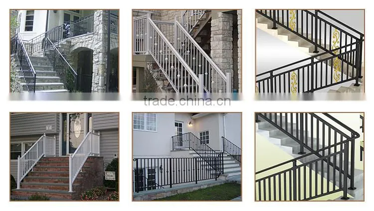 Top quality iron steel stair railing