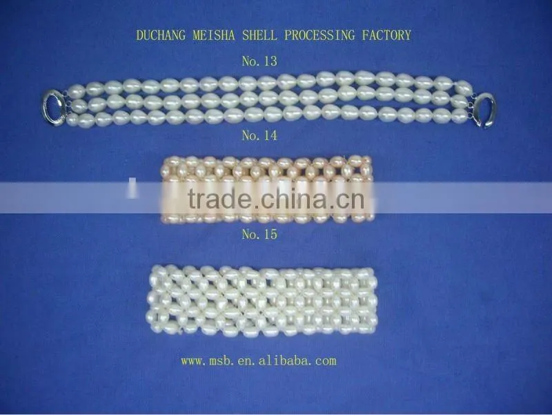 dyed different color freshwater pearl bracelet