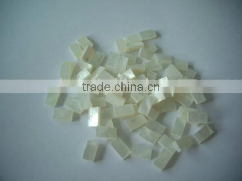 square cut thick white MOP shell blank inlays