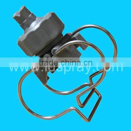 Plastic adjustable ball eyelet coating nozzle