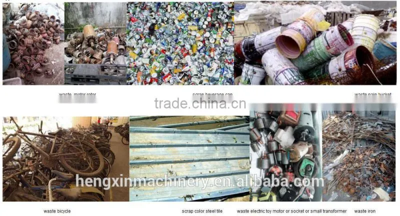 powerful industrial scrap metal crusher for iron/aluminum