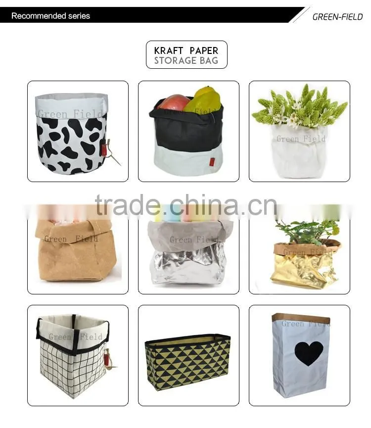 black washable paper storage bag,bulk buying washable paper bags