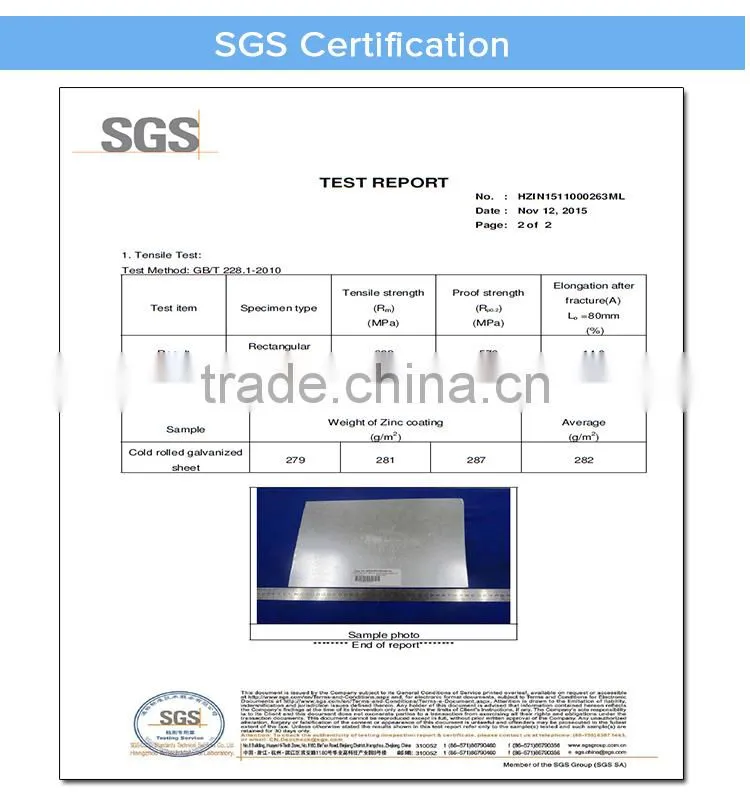 Galvanized Steel Framework for Building
